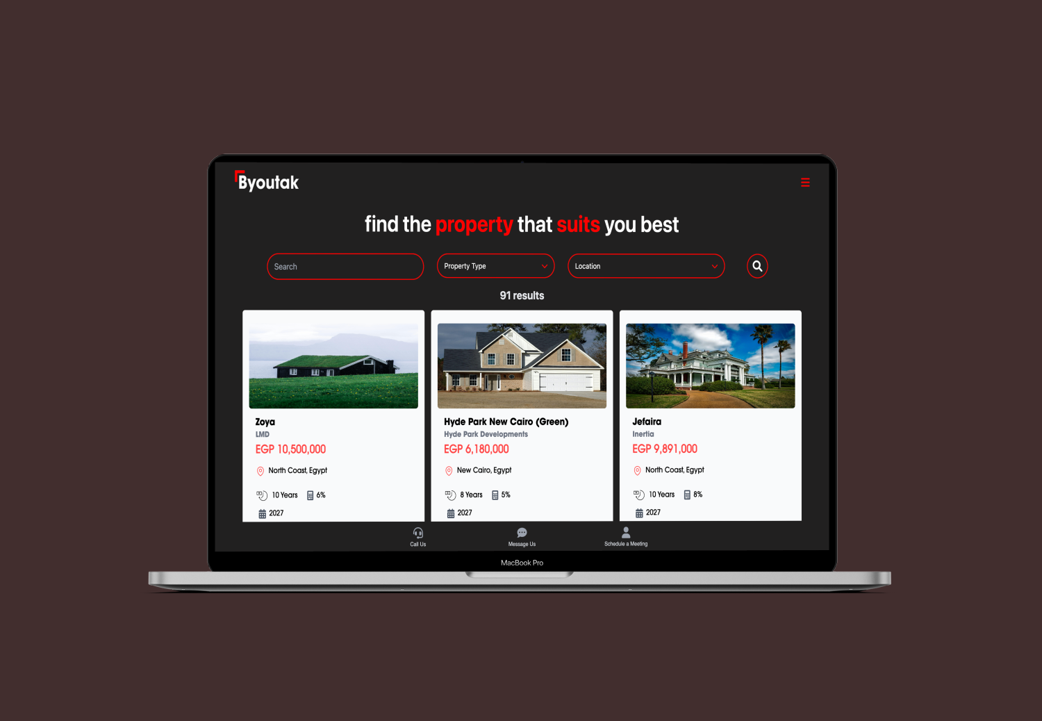 Byoutak Property Listing CMS