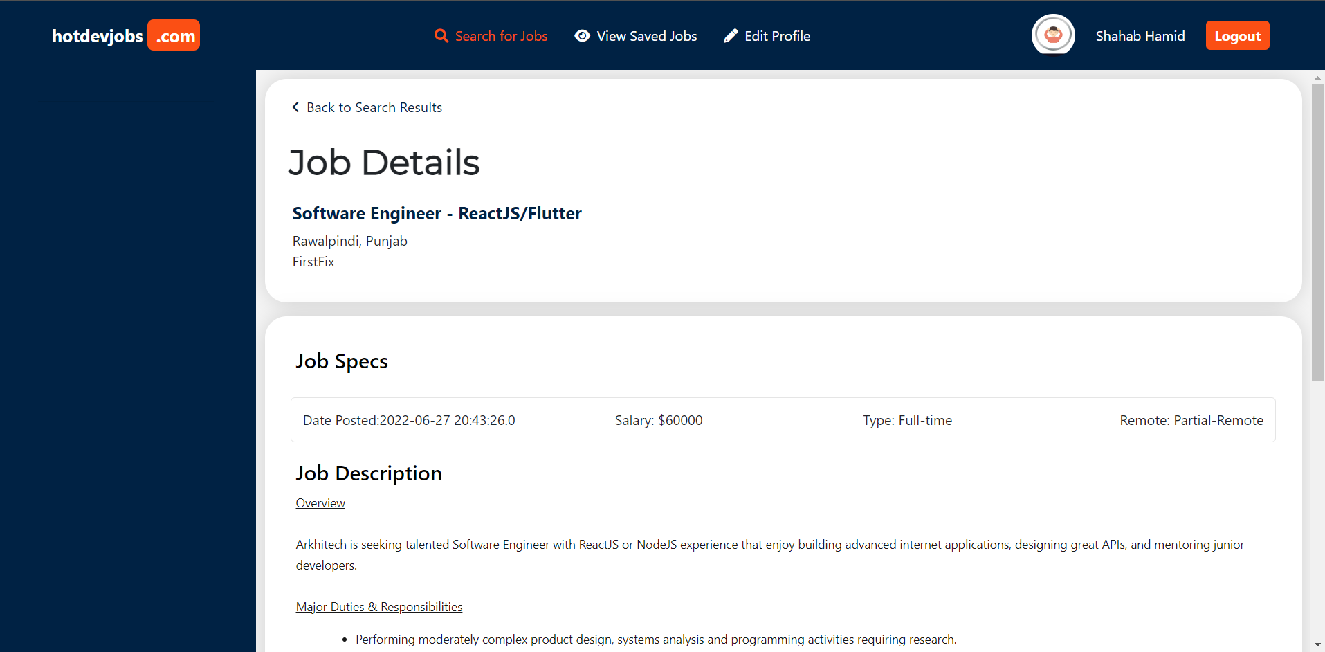 Job Details
